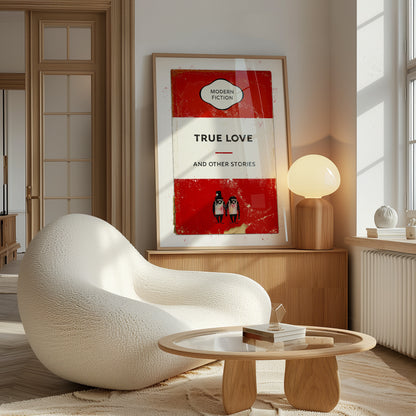 Personalised True Love Book Cover Art Print - Magic Posters