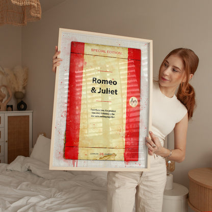 Personalised Romeo & Juliet Book Cover Art Print - Magic Posters