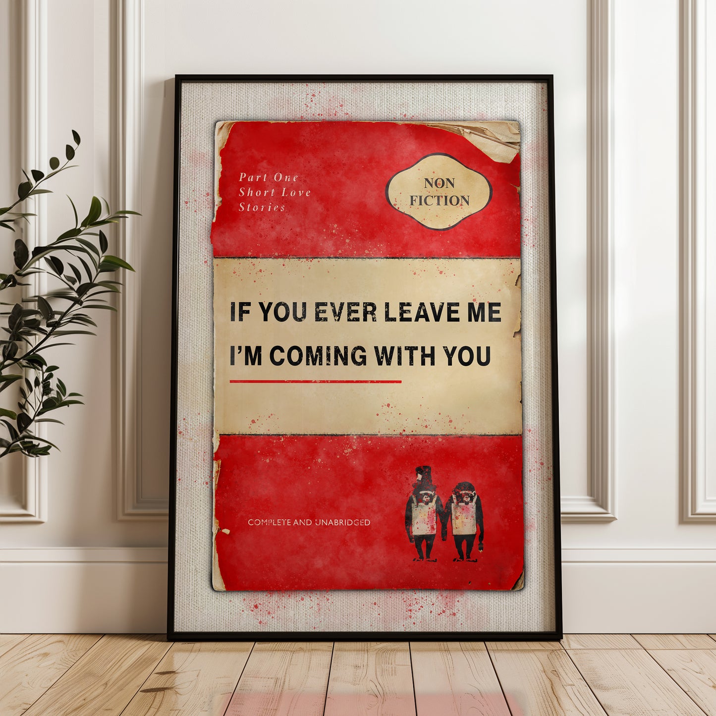 Personalised If You Ever Leave Me Book Cover Print - Magic Posters
