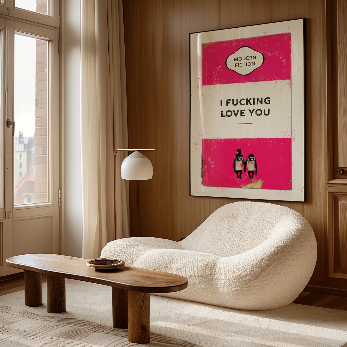 Personalised I Fucking Love You Book Cover Art Print - Magic Posters