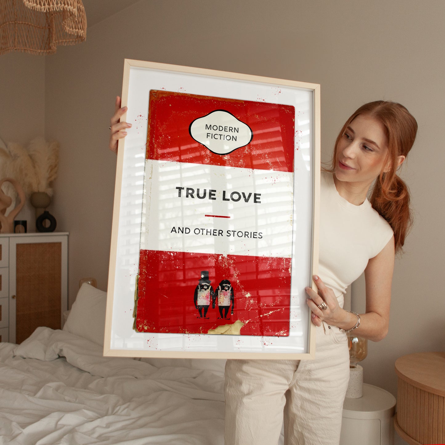 Personalised True Love Book Cover Art Print - Magic Posters