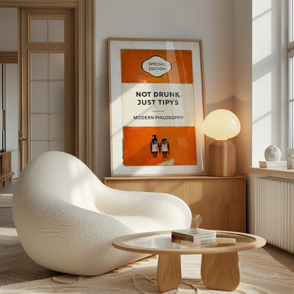 Personalised Not Drunk Just Typys Book Cover Art Print - Magic Posters