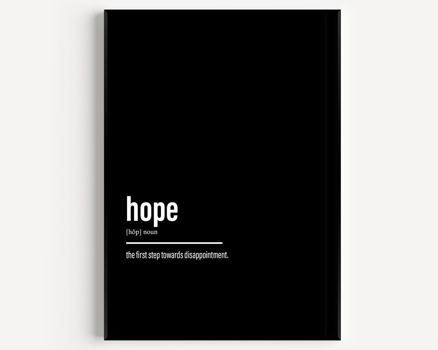 Hope Definition Print - Version 3 - Magic Posters