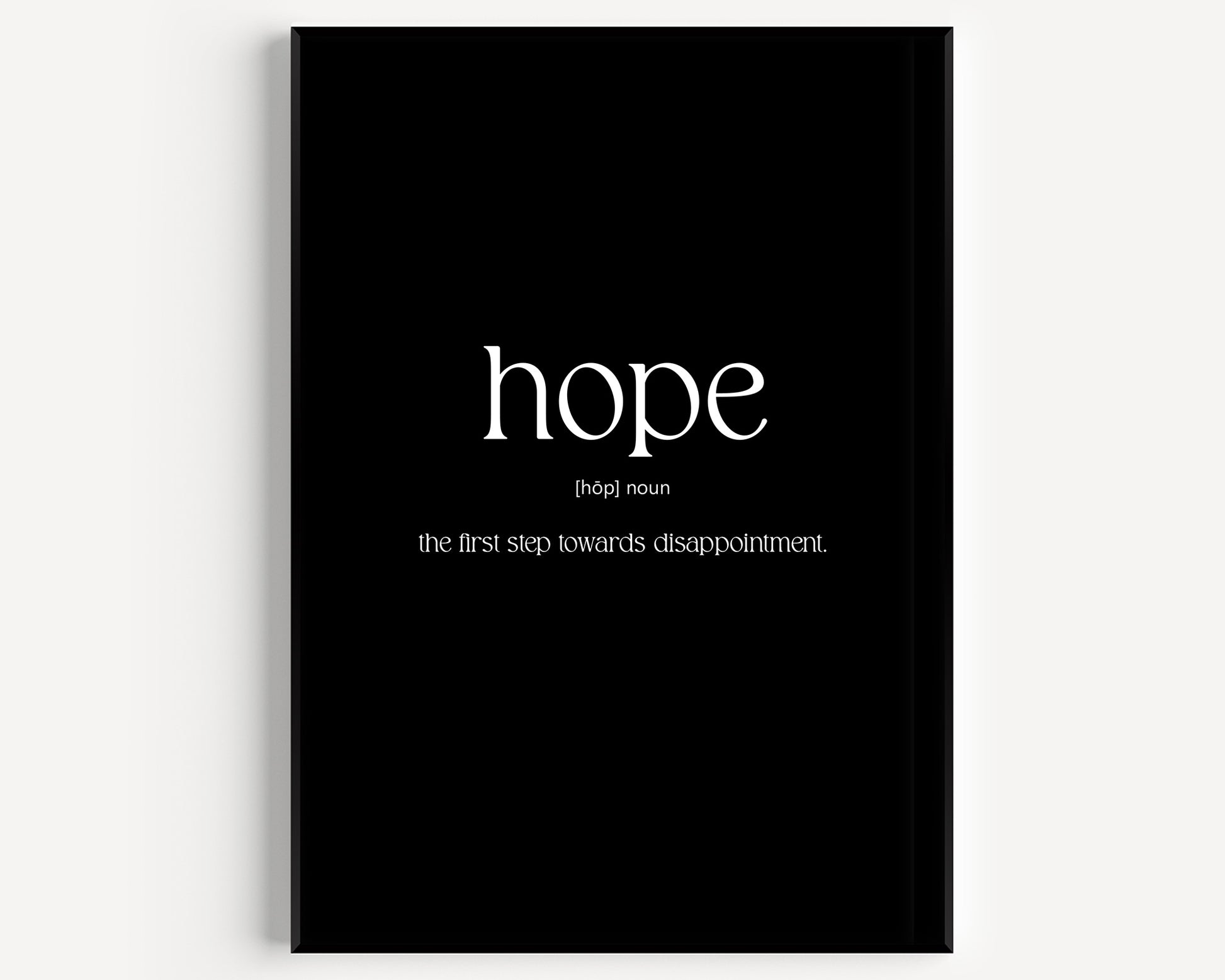 Hope Definition Print - Version 3 - Magic Posters