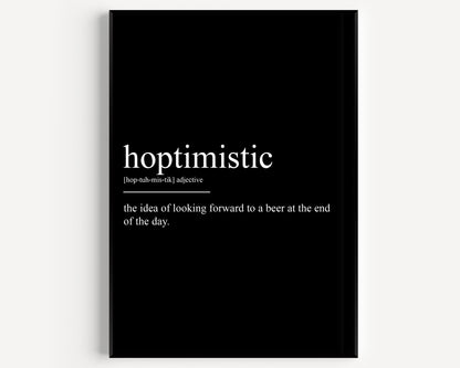 Hoptimistic Definition Print - Version 2 - Magic Posters