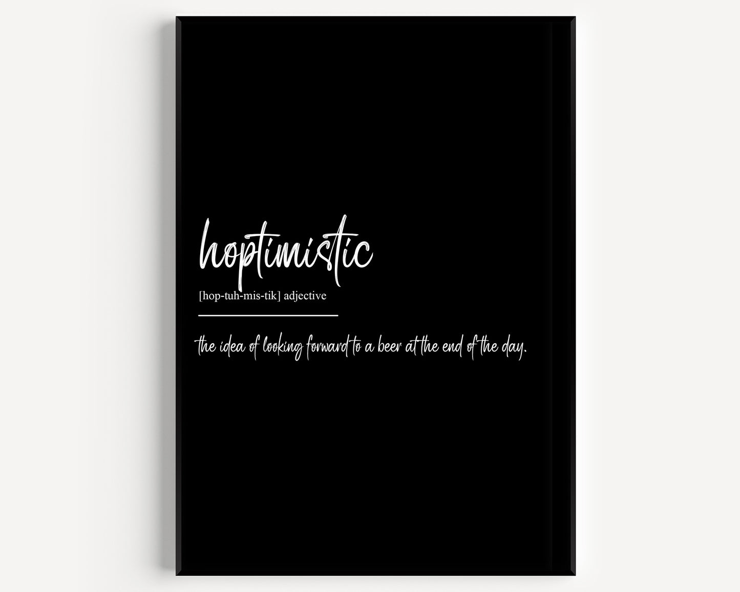 Hoptimistic Definition Print - Version 2 - Magic Posters