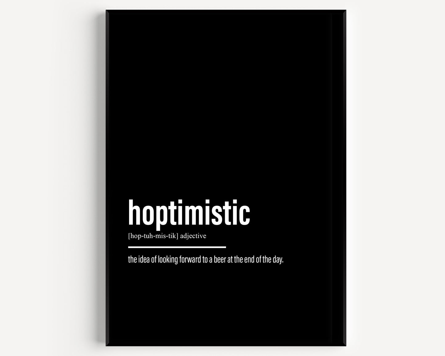 Hoptimistic Definition Print - Version 2 - Magic Posters