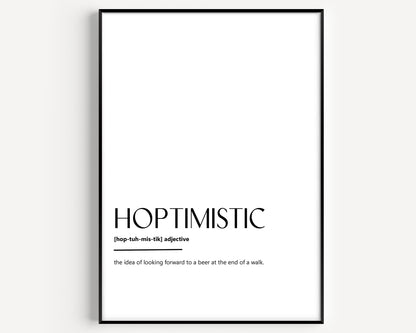 Hoptimistic Definition Print - Magic Posters