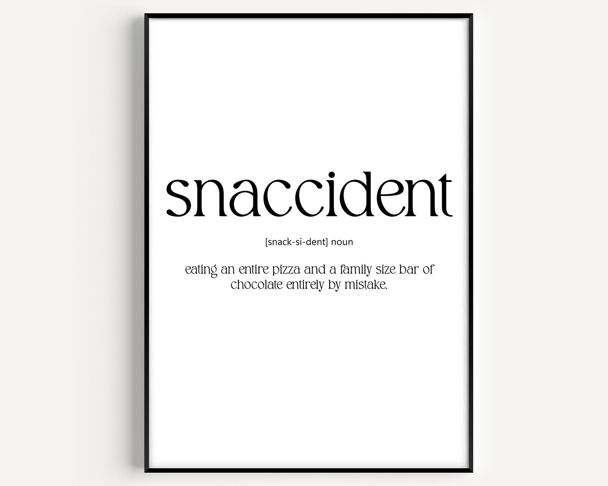 Snaccident Definition Print V2 - Magic Posters