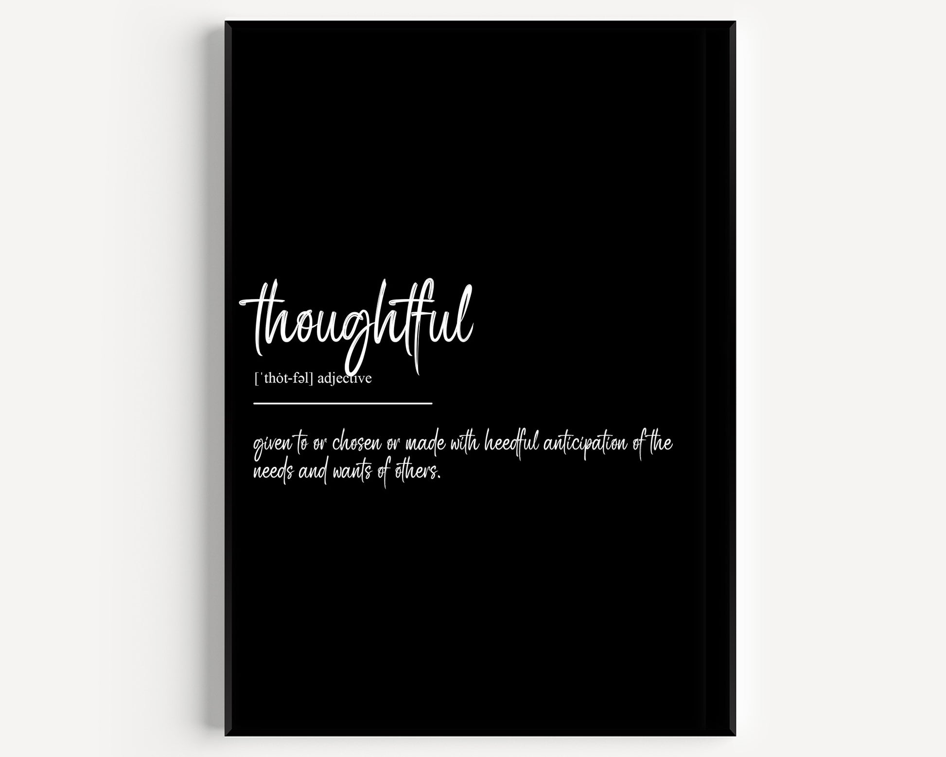 Thoughtful Definition Print - Magic Posters