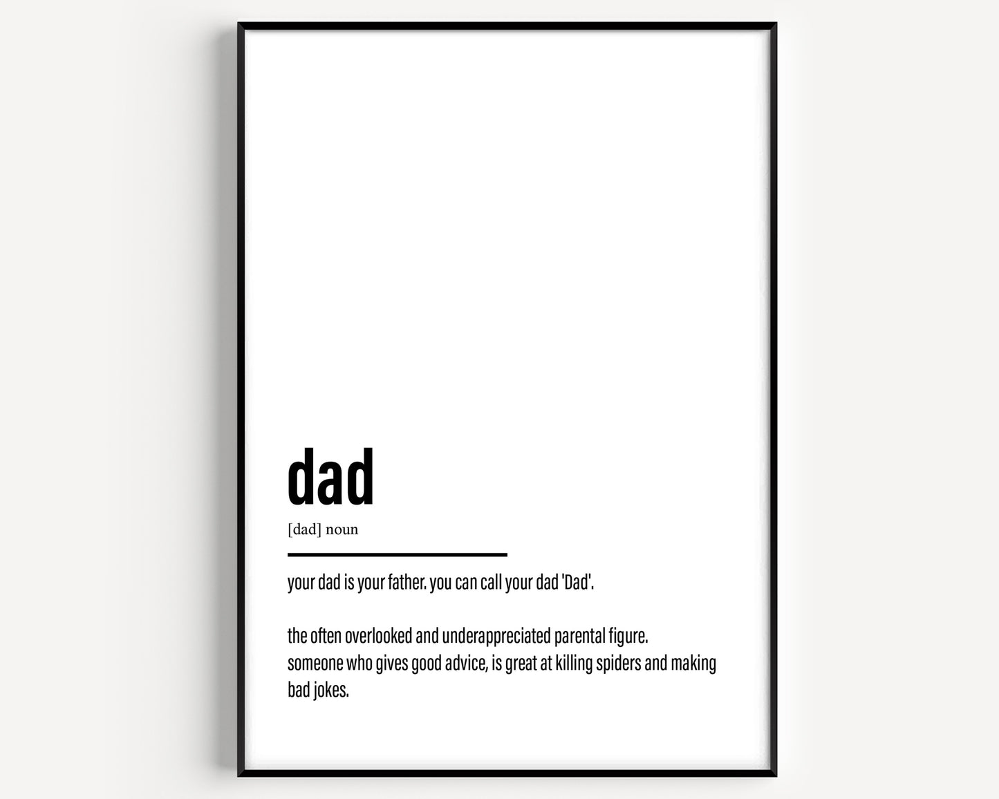 Dad Definition Print - Magic Posters