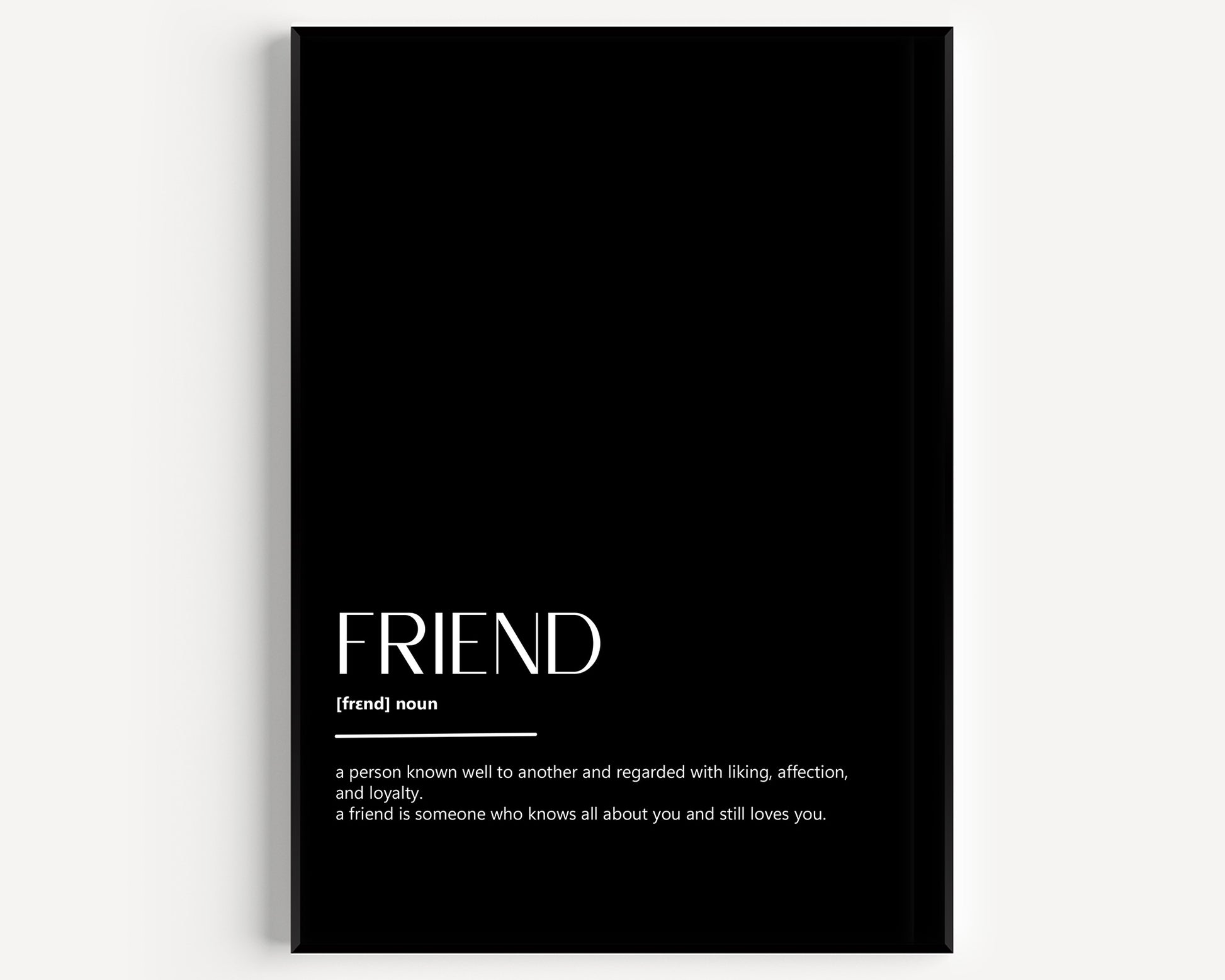 Friend Definition Print - Magic Posters