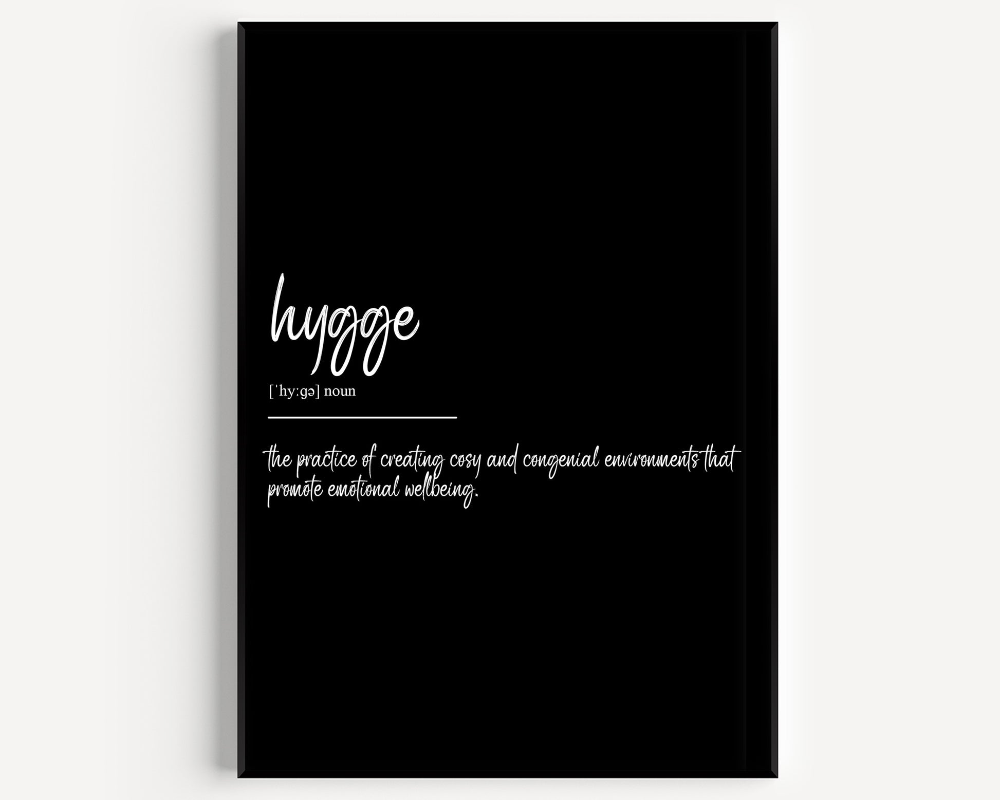 Hygge Definition Print - Magic Posters