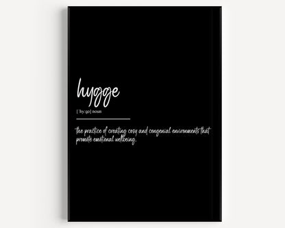 Hygge Definition Print - Magic Posters