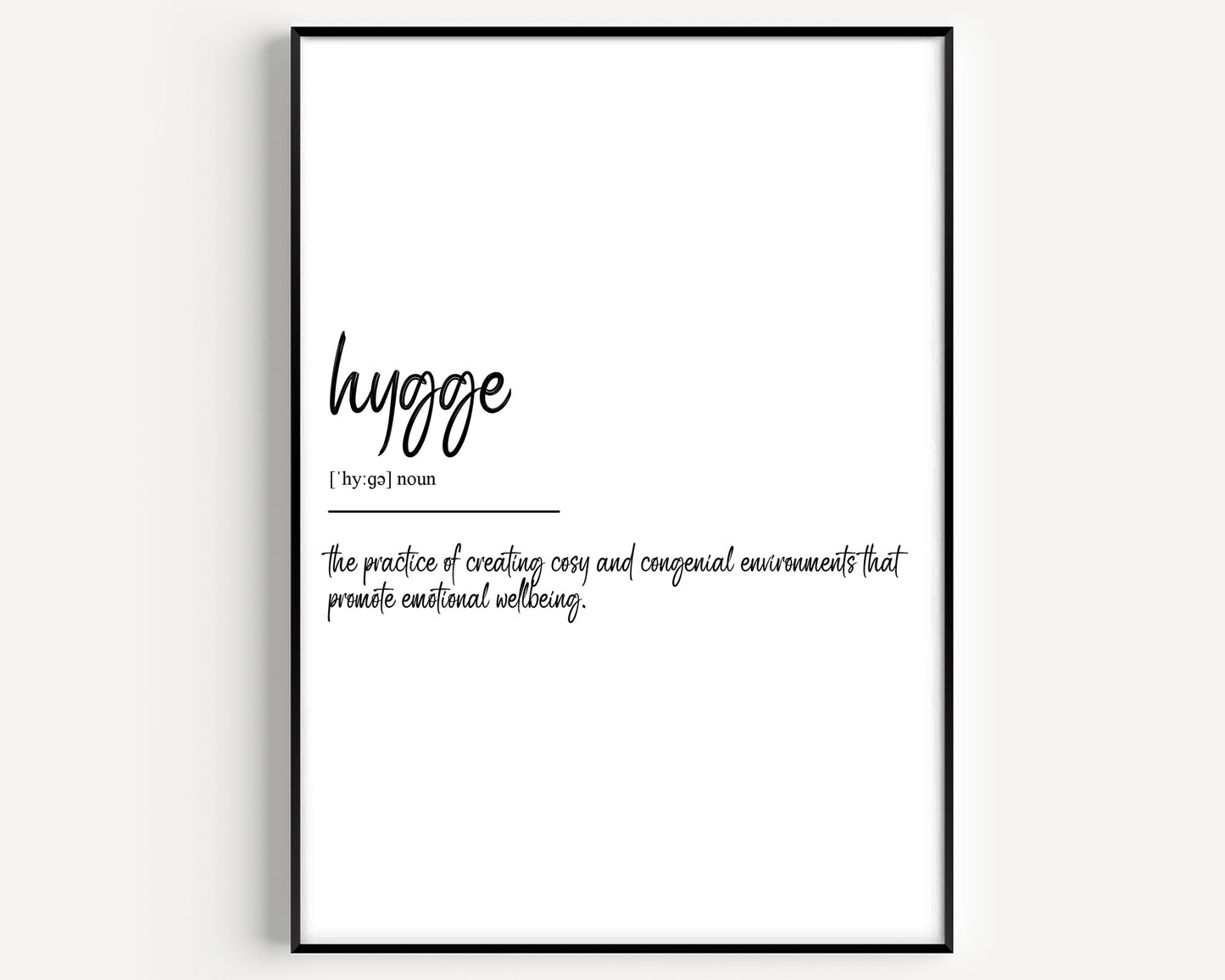 Hygge Definition Print - Magic Posters