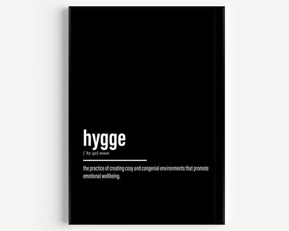 Hygge Definition Print - Magic Posters