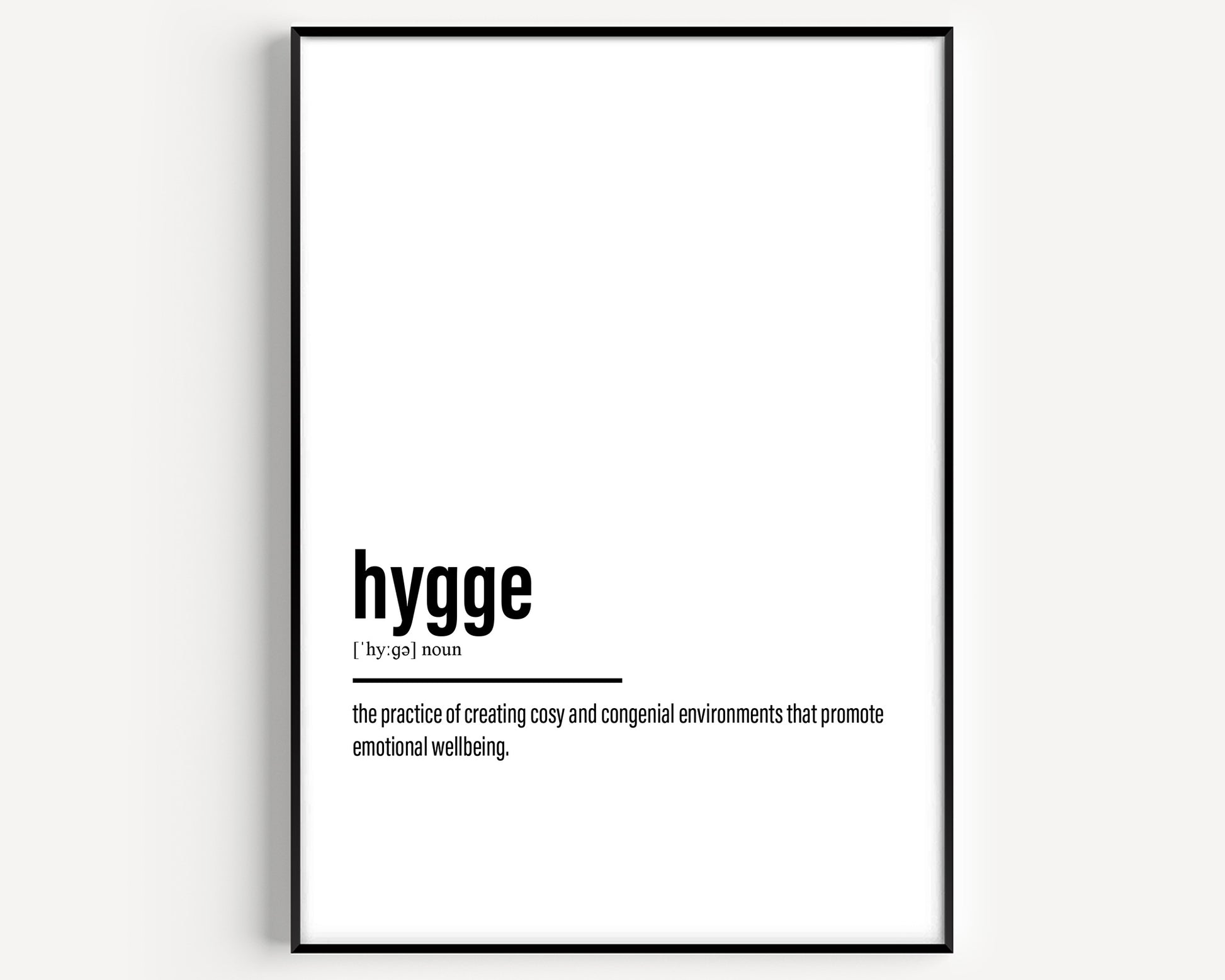 Hygge Definition Print - Magic Posters