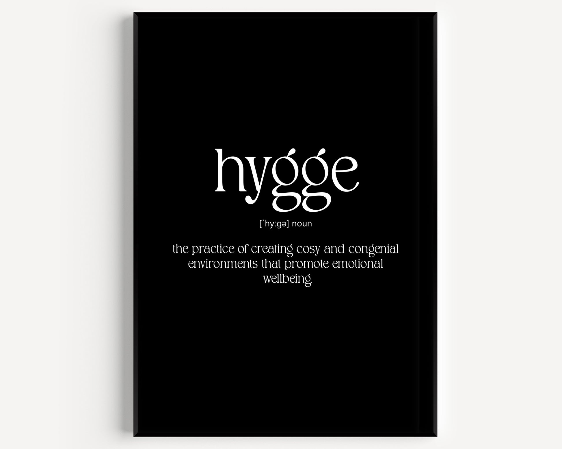 Hygge Definition Print - Magic Posters