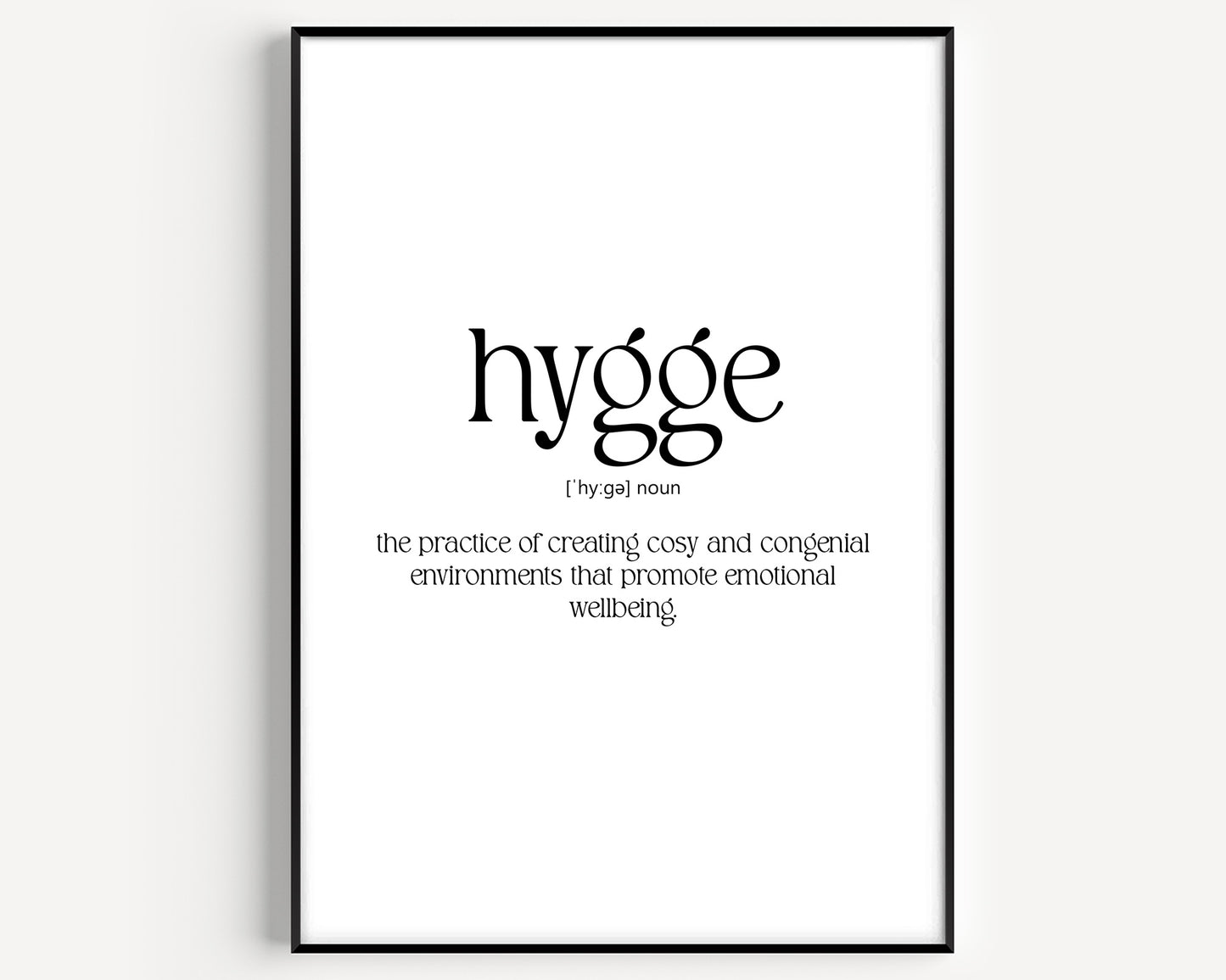 Hygge Definition Print - Magic Posters