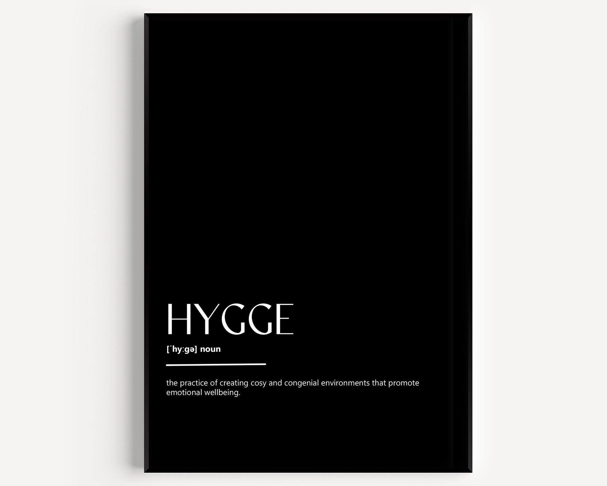 Hygge Definition Print - Magic Posters