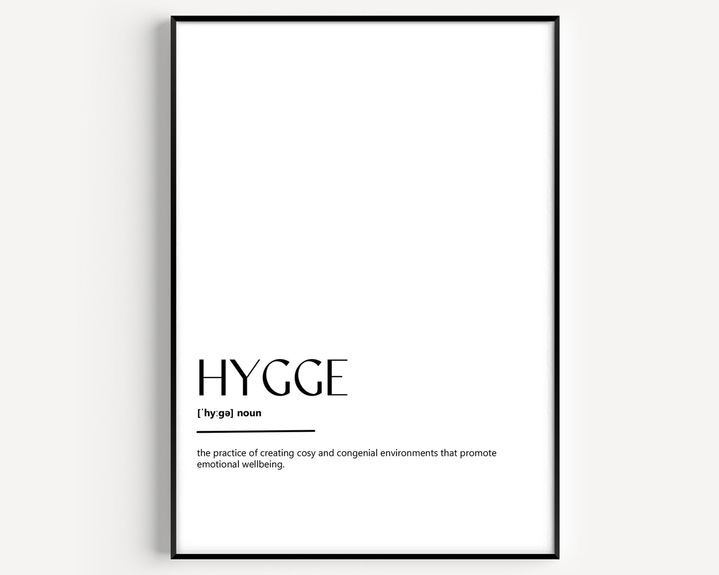 Hygge Definition Print - Magic Posters