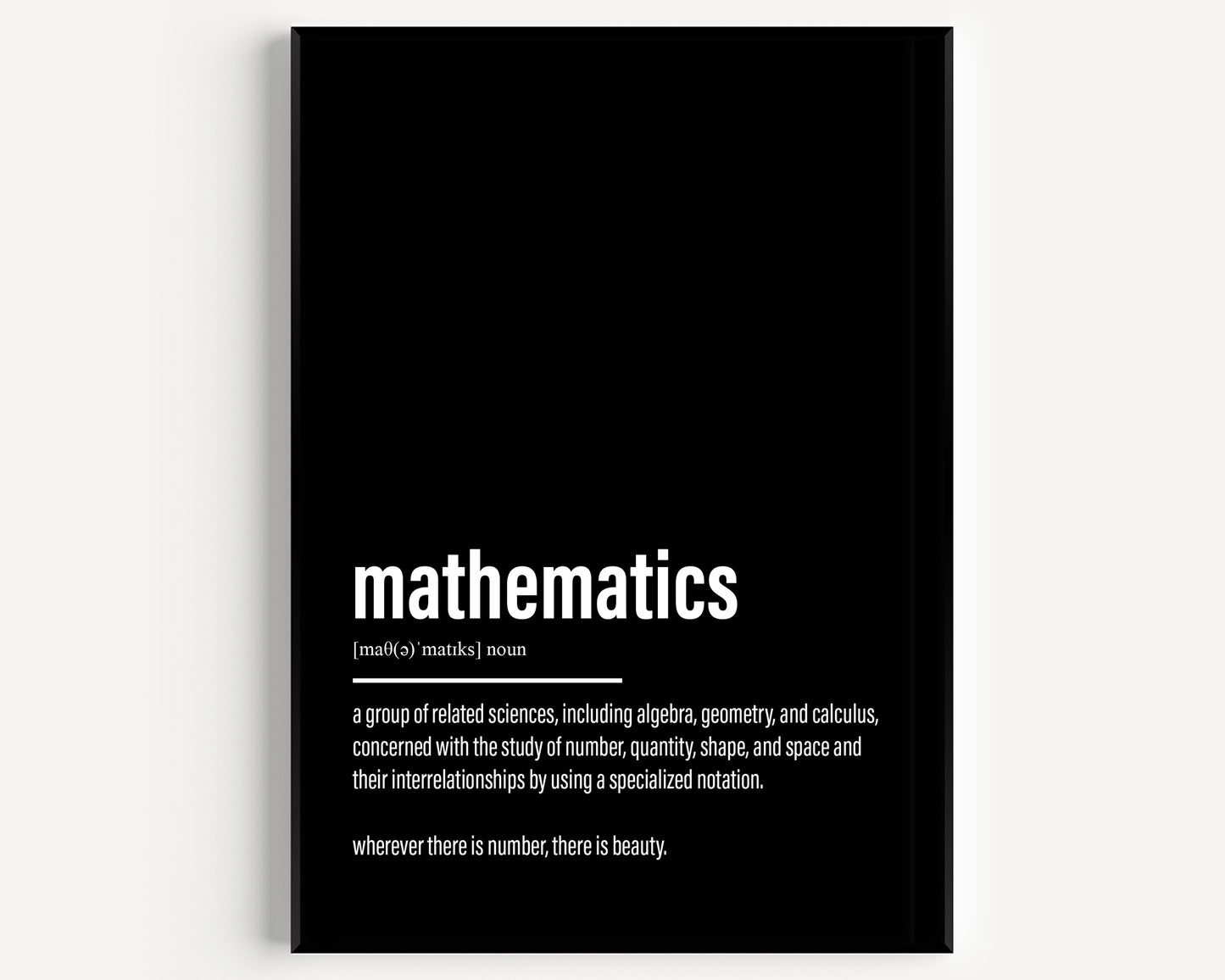 Mathematics Definition Print - Magic Posters