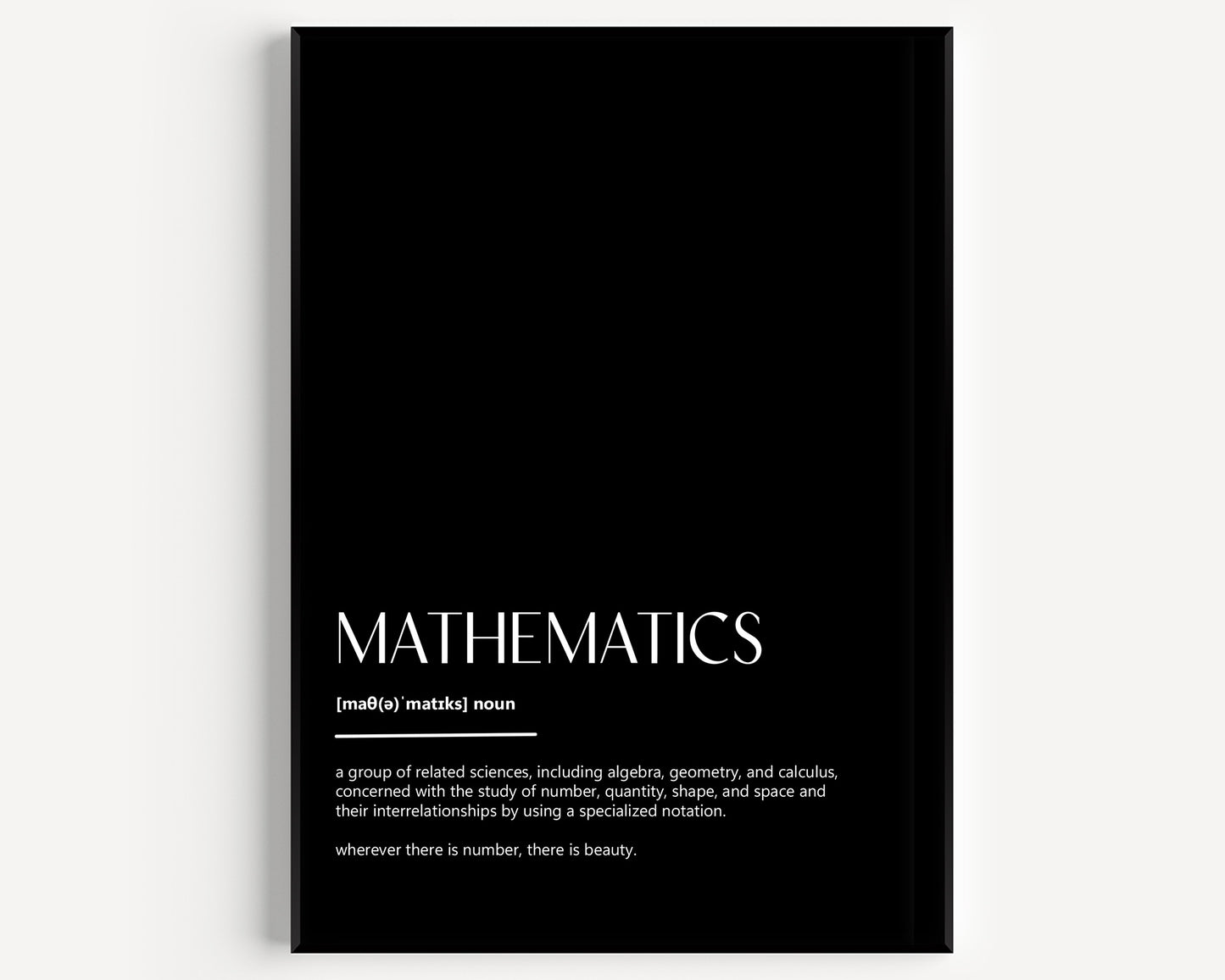 Mathematics Definition Print - Magic Posters