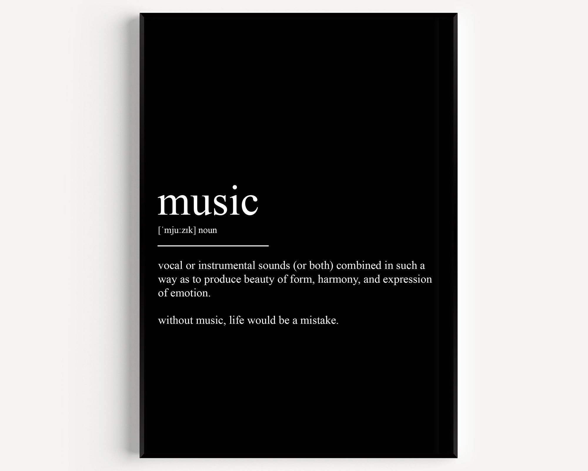 Music Definition Print – Magic Posters