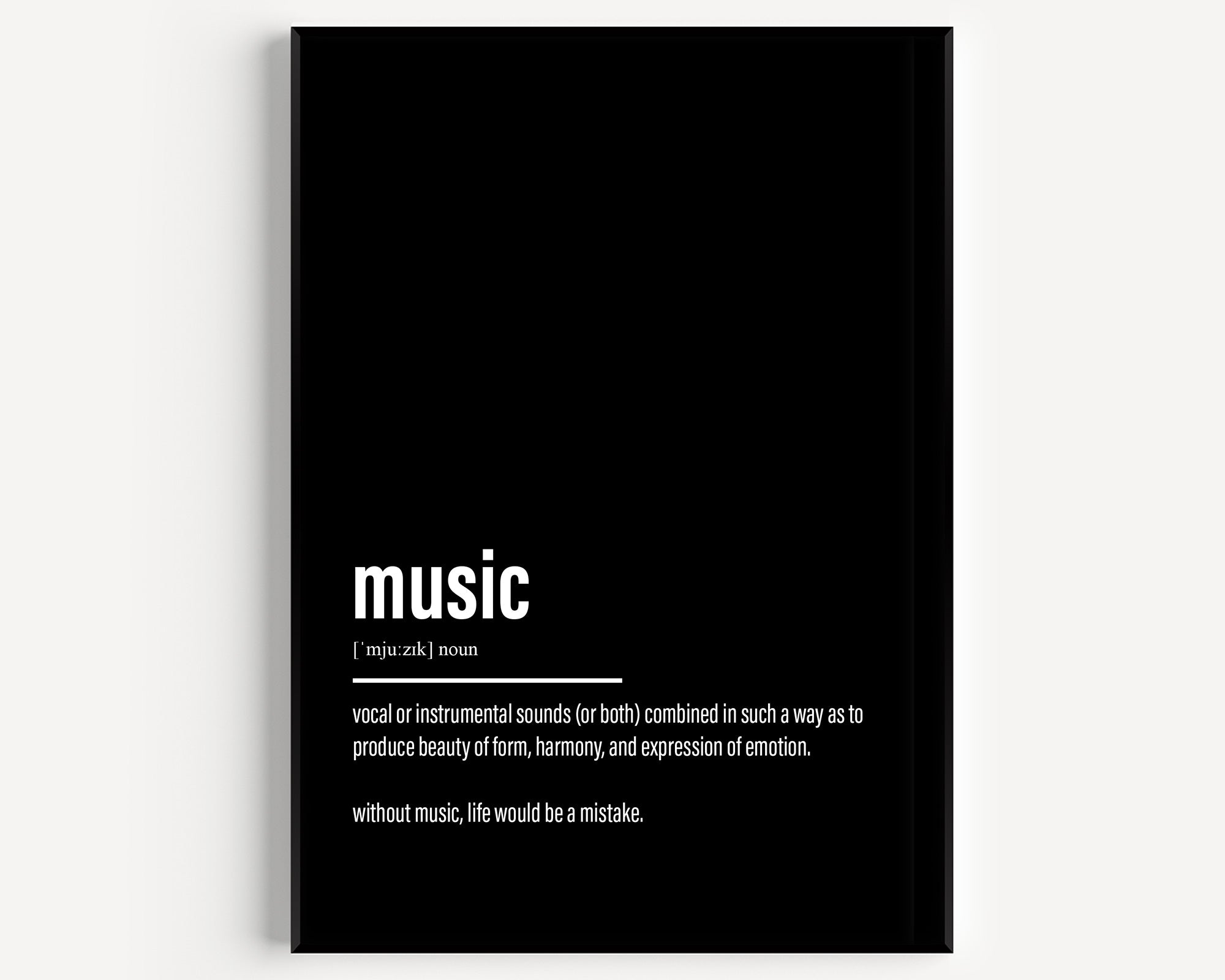 Music Definition Print – Magic Posters