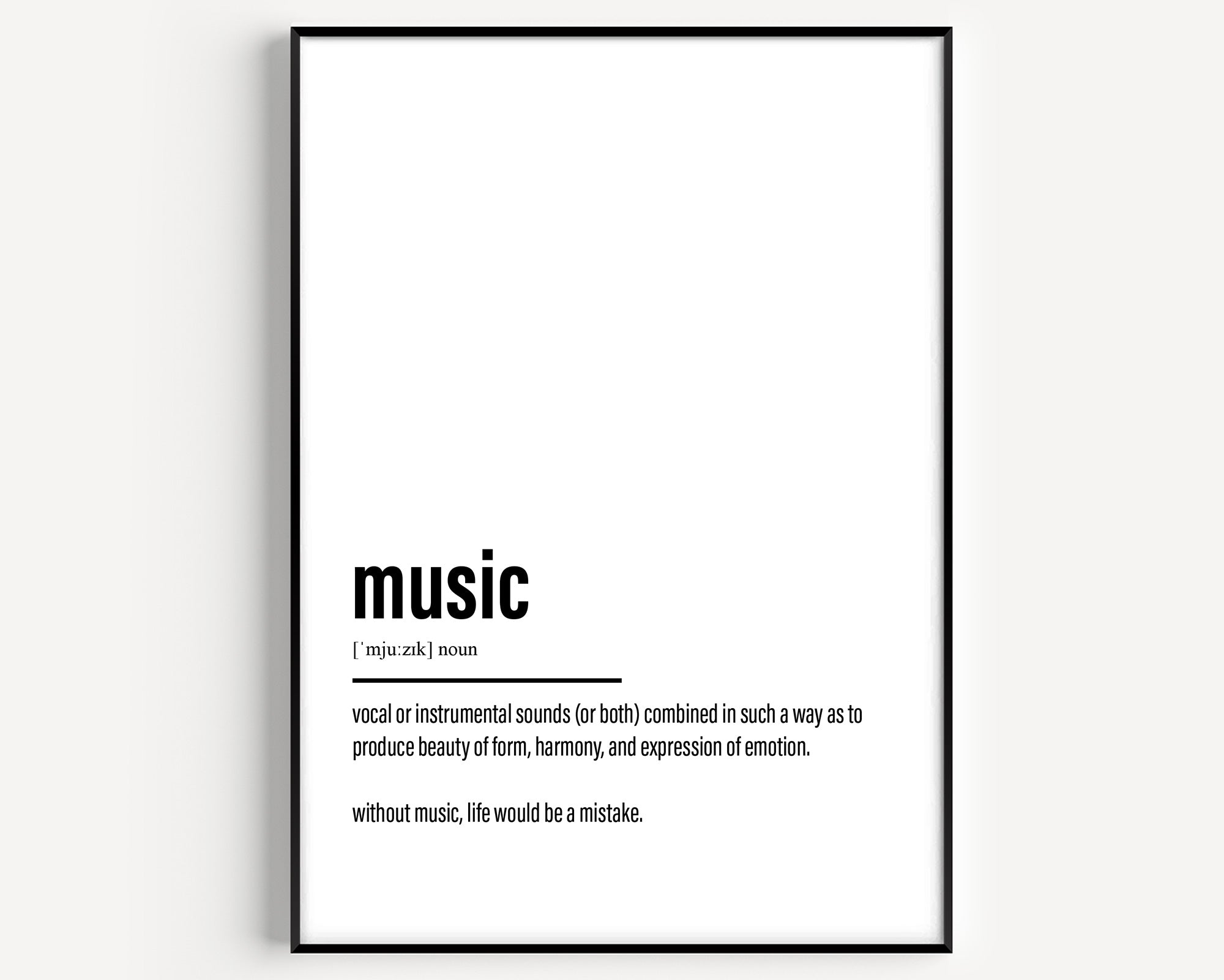 Music Definition Print – Magic Posters