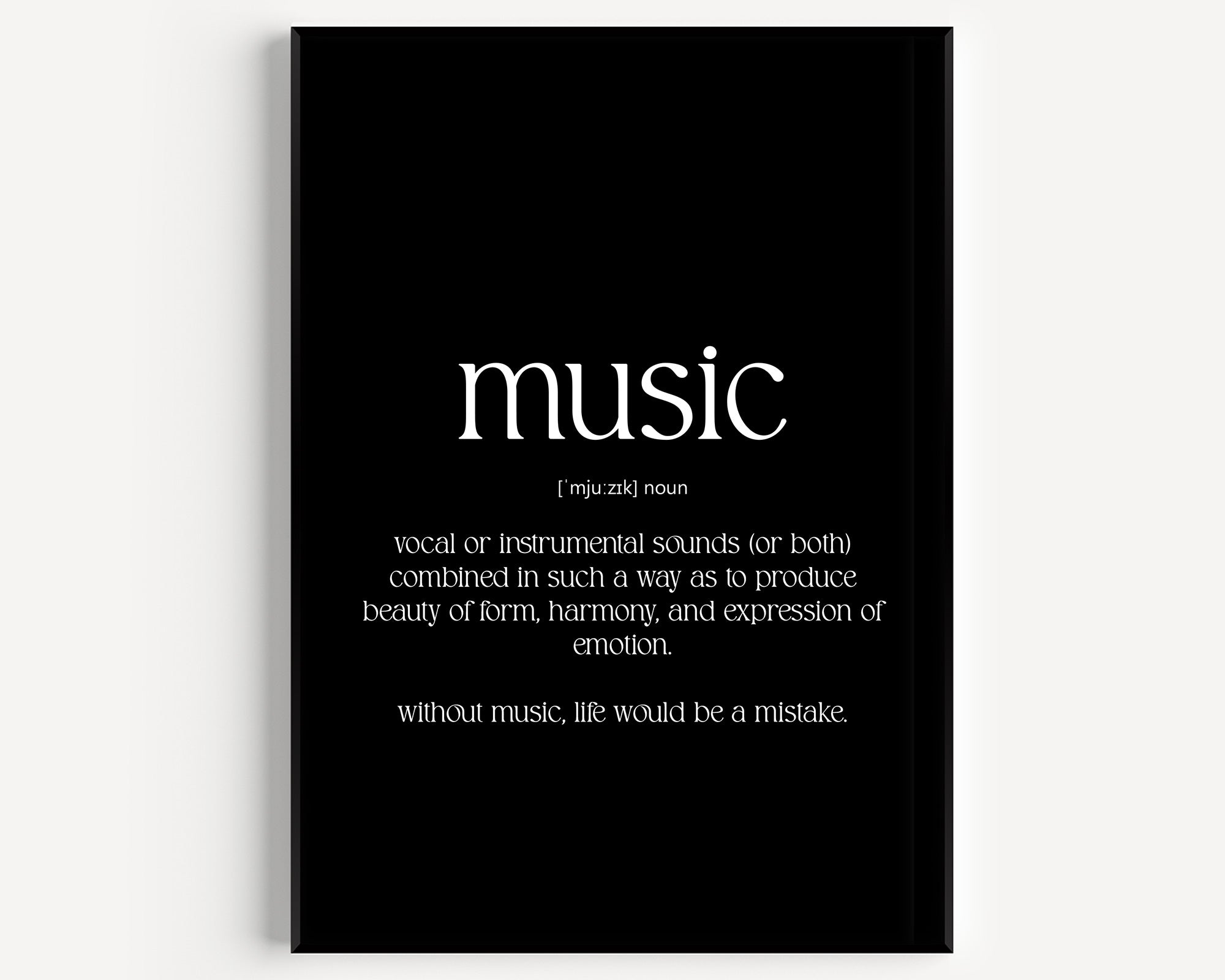 Music Definition Print – Magic Posters