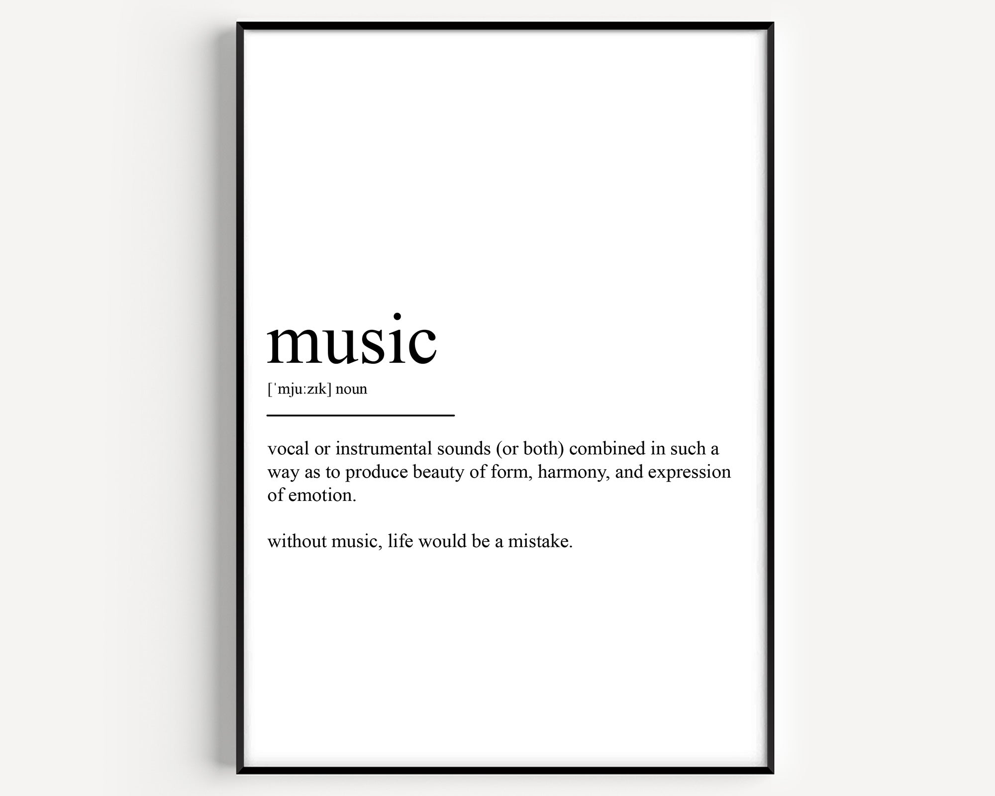 Music Definition Print - Magic Posters