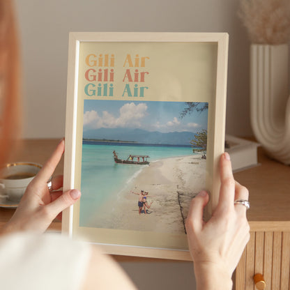 Personalised Retro Holiday Travel Photo Print - Magic Posters