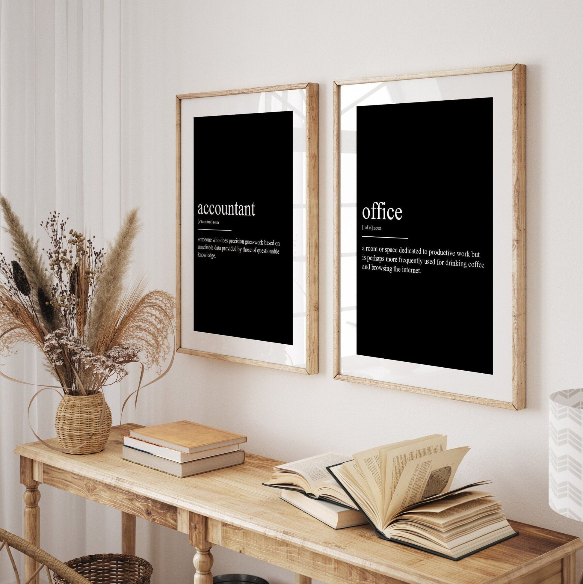 Accountant Set Of 2 Definition Prints - Magic Posters