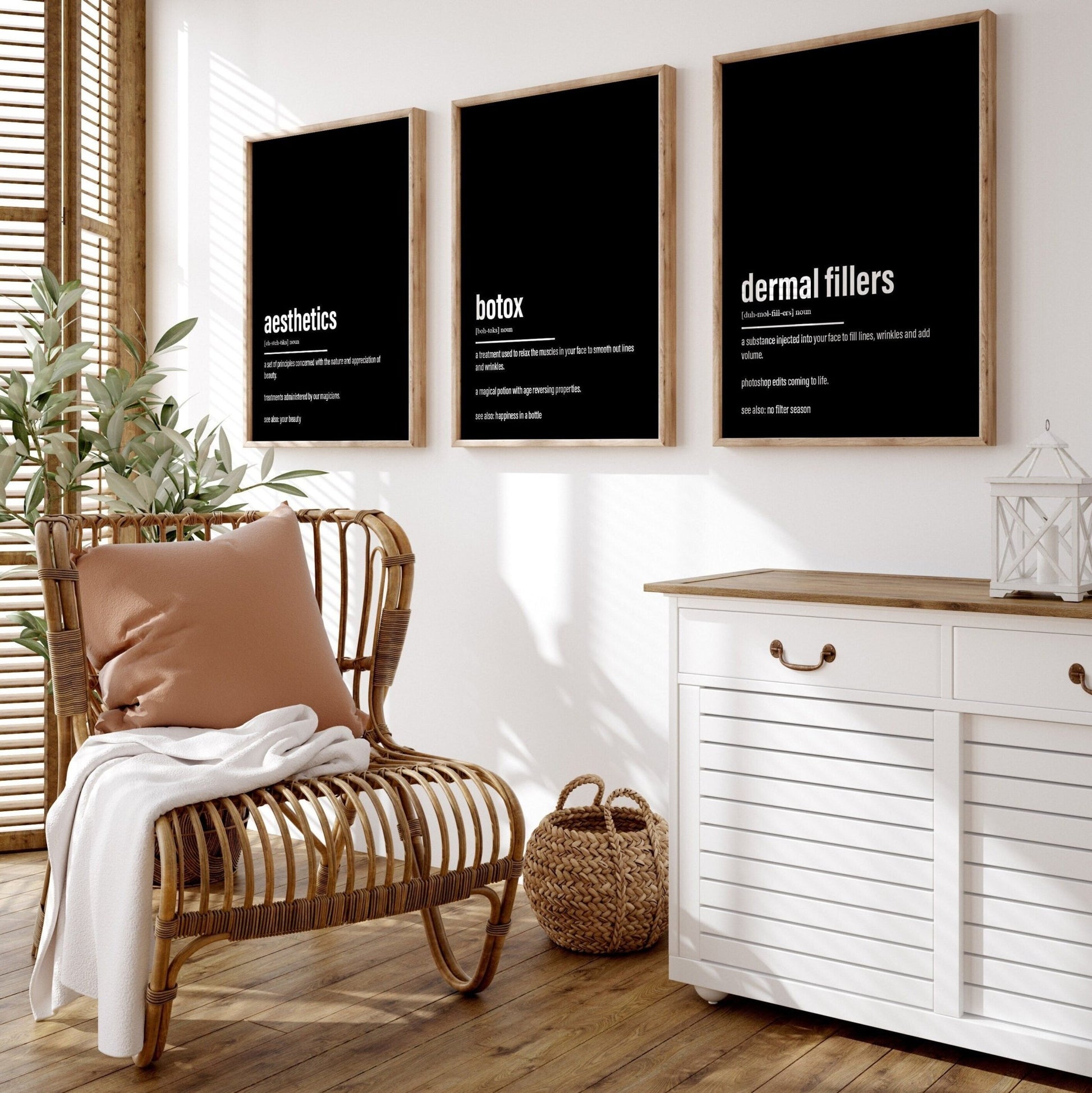 Aesthetics Set Of 3 Definition Prints - Magic Posters