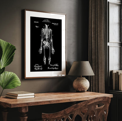 Anatomical Skeleton 1911 Patent Print - Magic Posters