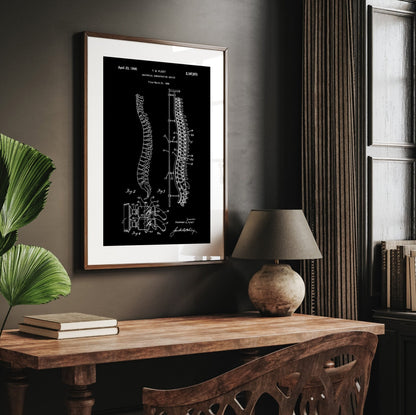 Anatomical Spine Demonstrating Device 1940 Patent Print - Magic Posters