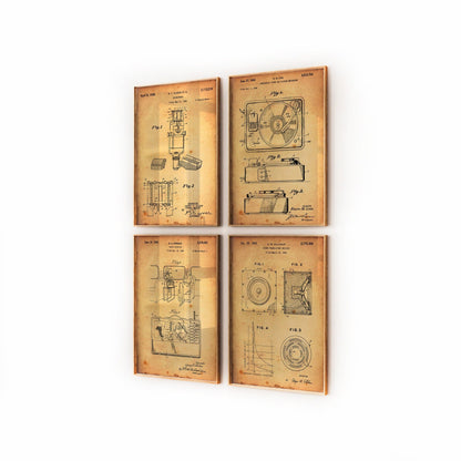 Audio Set Of 4 Patent Prints - Magic Posters