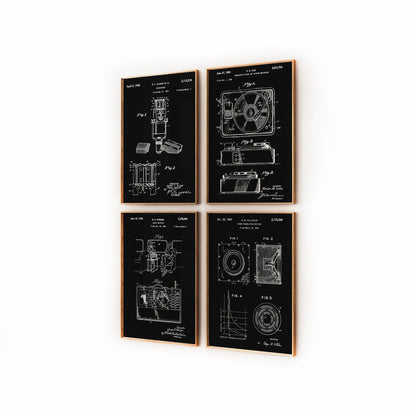 Audio Set Of 4 Patent Prints - Magic Posters