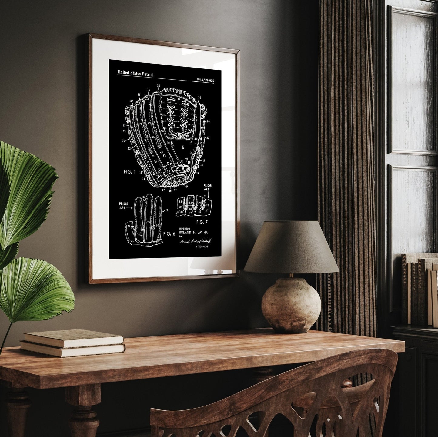 Baseball Glove 1971 Patent Print - Magic Posters