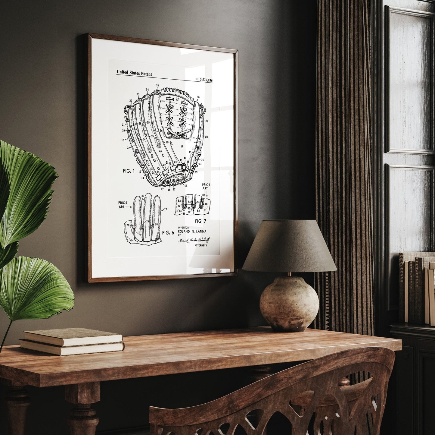 Baseball Glove 1971 Patent Print - Magic Posters