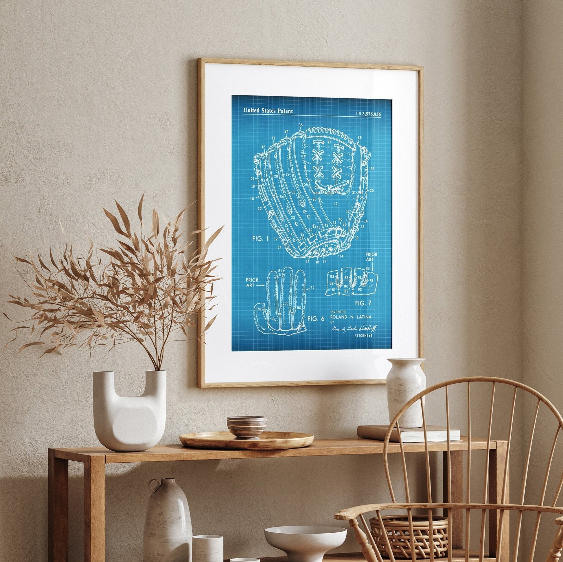 Baseball Glove 1971 Patent Print - Magic Posters