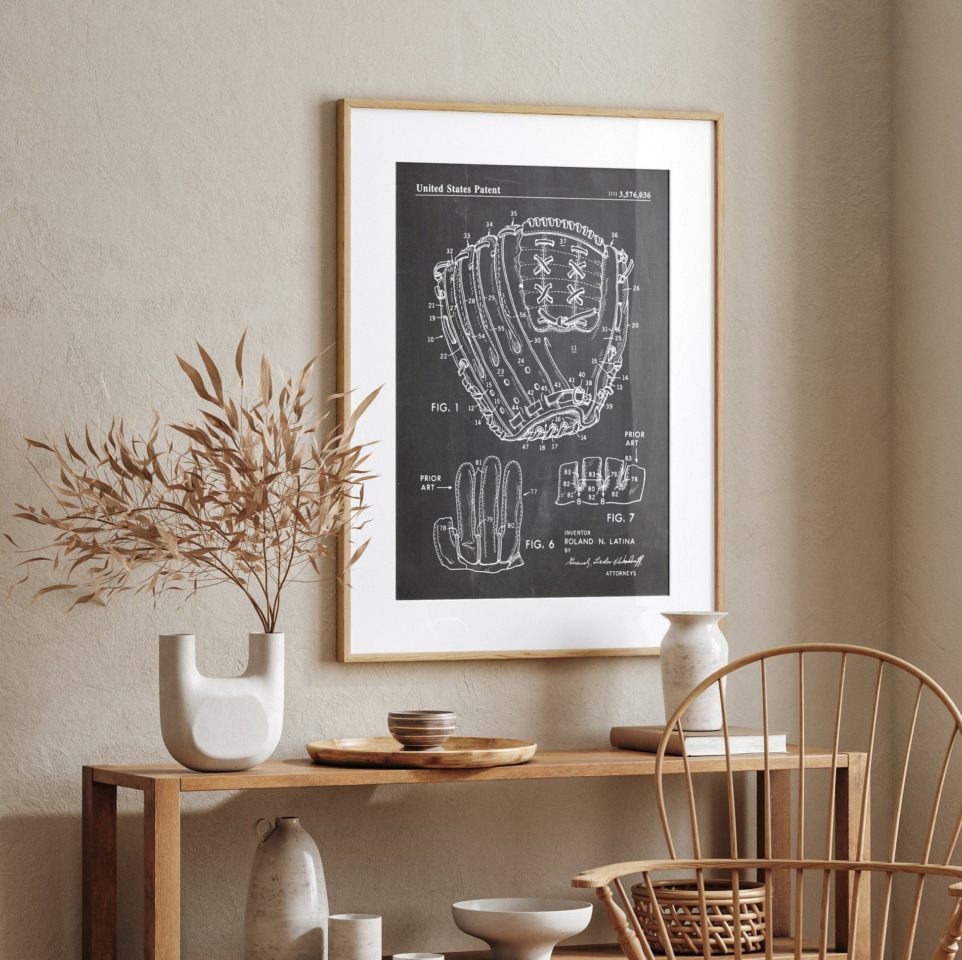 Baseball Glove 1971 Patent Print - Magic Posters