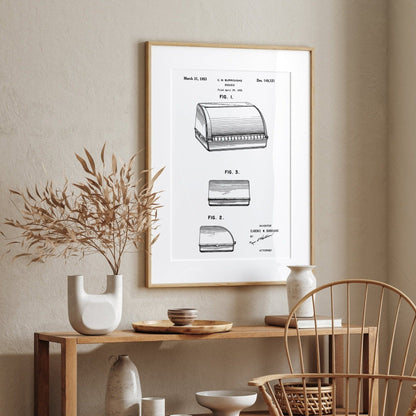 Bread Bin 1953 Patent Print - Magic Posters