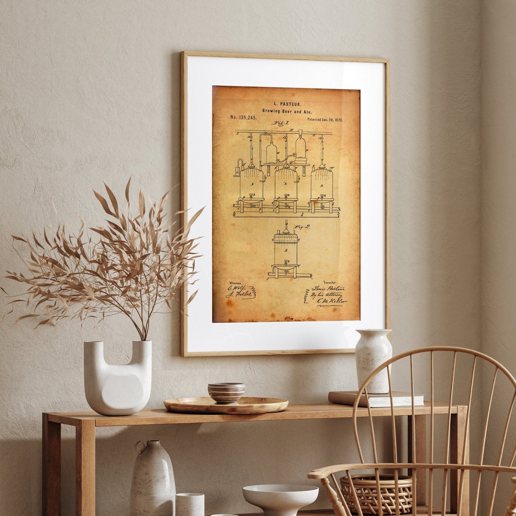 Brewing Beer And Ale Patent Print - Magic Posters