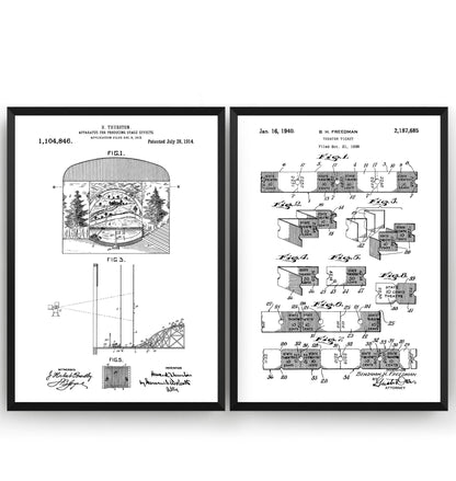 Broadway Musical Theatre Set Of 2 Patent Prints - Magic Posters