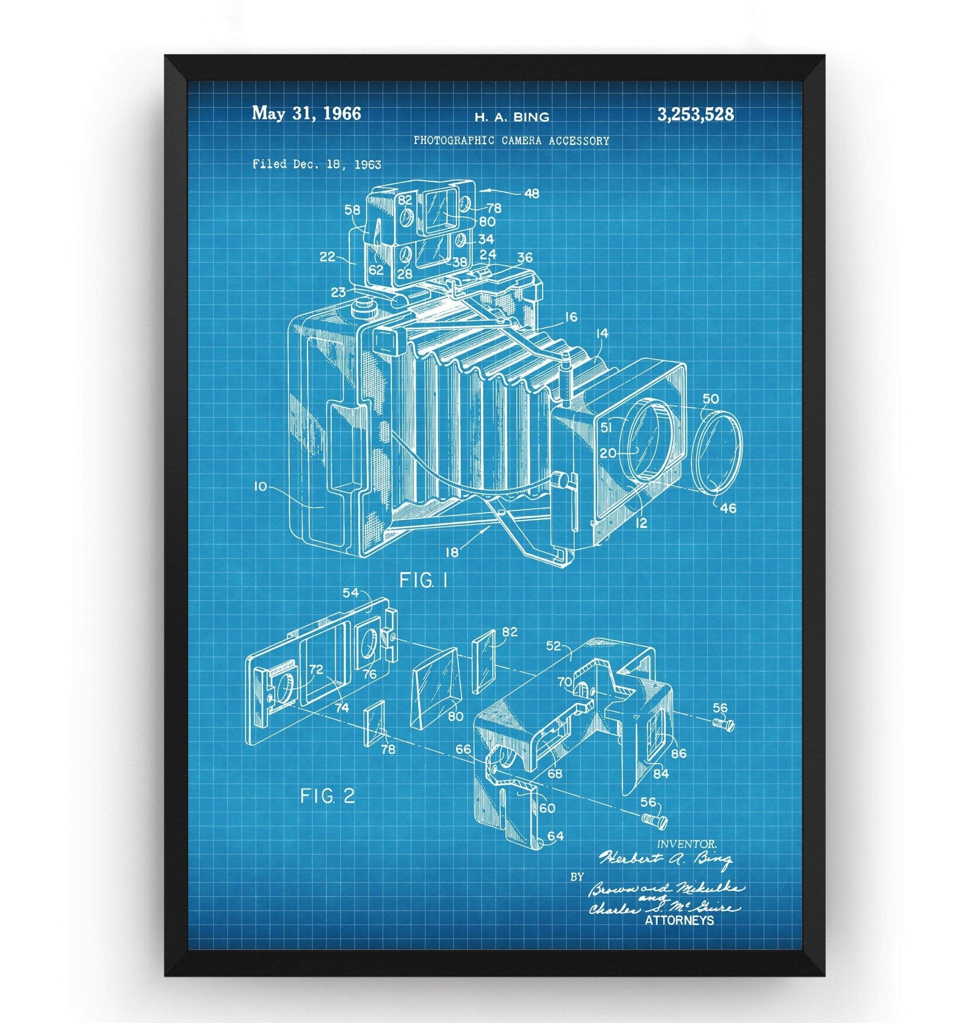 Camera Accessory 1966 Patent Print - Magic Posters