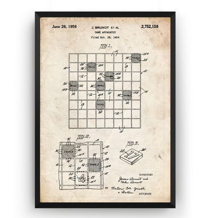 Checkers Draughts Or Chessboard 1956 Patent Print - Magic Posters