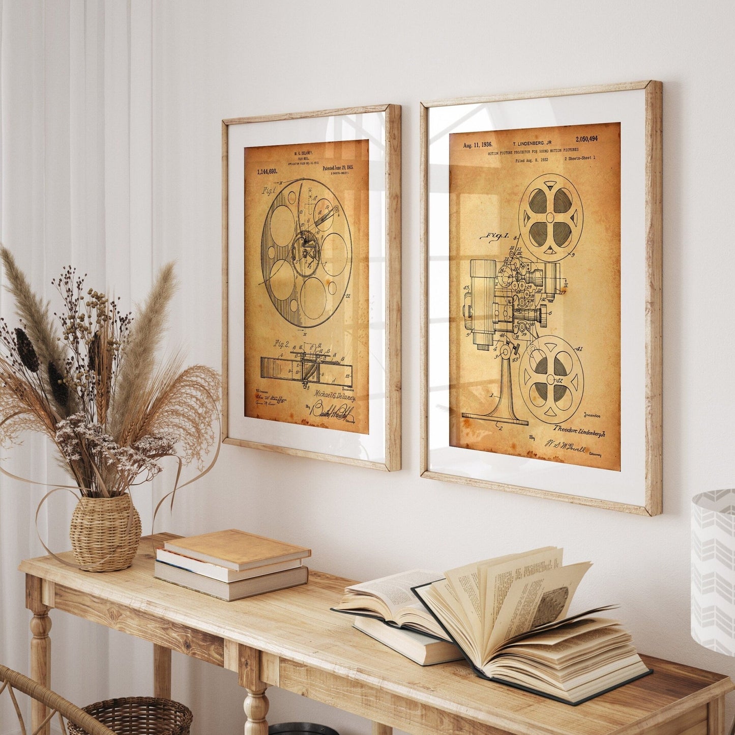 Cinema Set Of 2 Patent Prints - Magic Posters