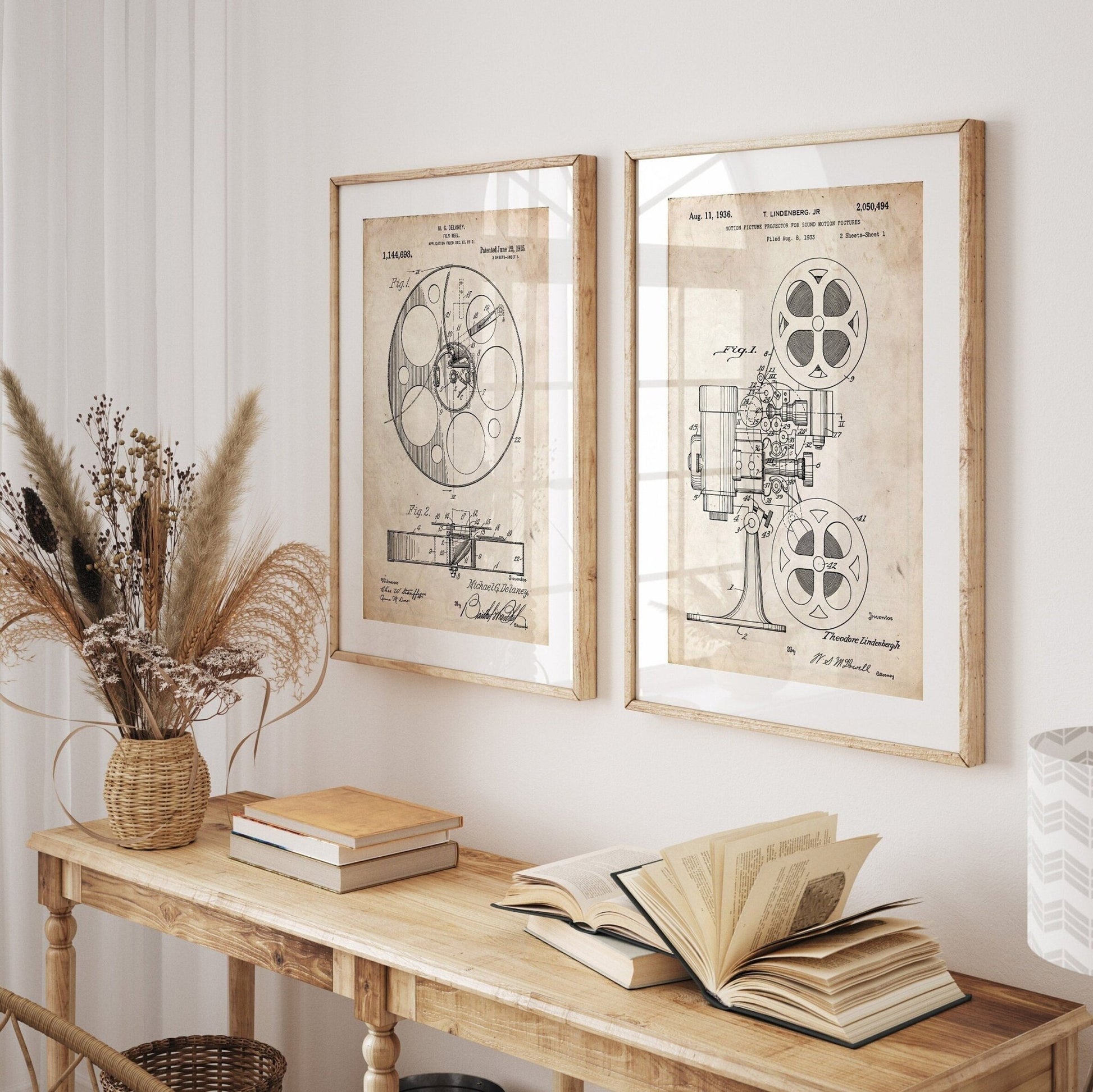 Cinema Set Of 2 Patent Prints - Magic Posters